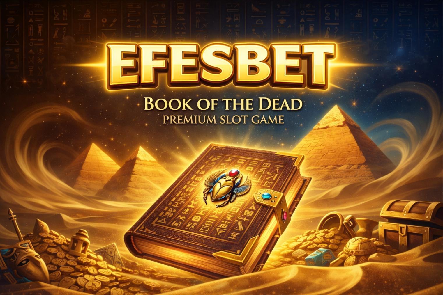efesbet, Ölüler Kitabı oyununda antik Mısır sembolleri ve genişleyen özel simgeler